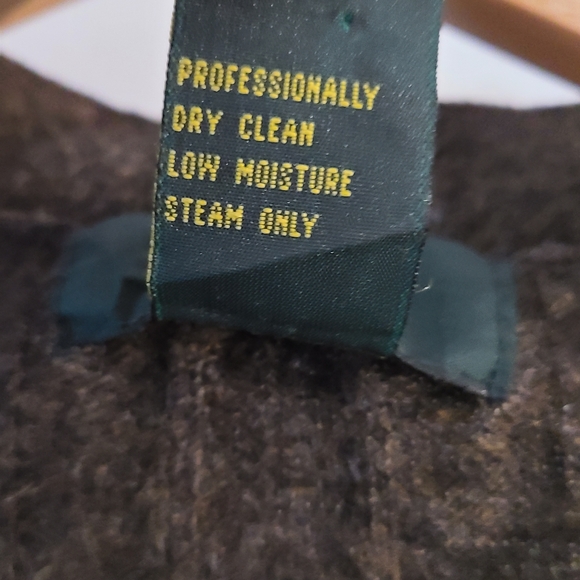 Club Room Woolmark 100% lambswool cardigan knit vest, size M, brown - Picture 6 of 8